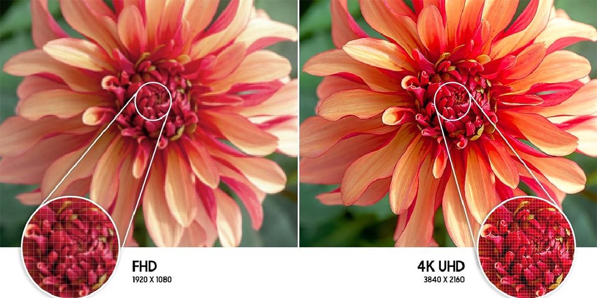 کیفیت تصویر 4K در تلویزیون 55 اینچ سامjسونگ SAMSUNG مدل 55AU80002