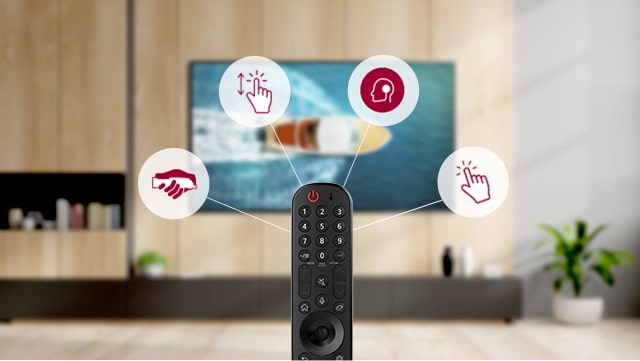 Magic Remote برجسته ترین قابلیت تلویزیون 82UP8770 با کیفیت فورکی